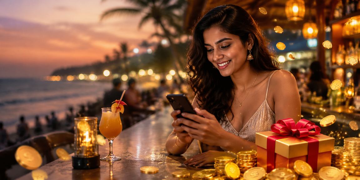 Mobile casino gameplay on the beach