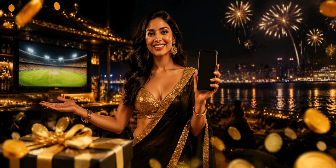 Focused Indian player analyzing cricket match betting info on mobile