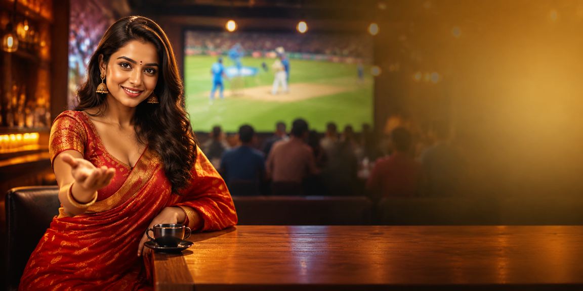 Indian lady placing cricket bets on mobile