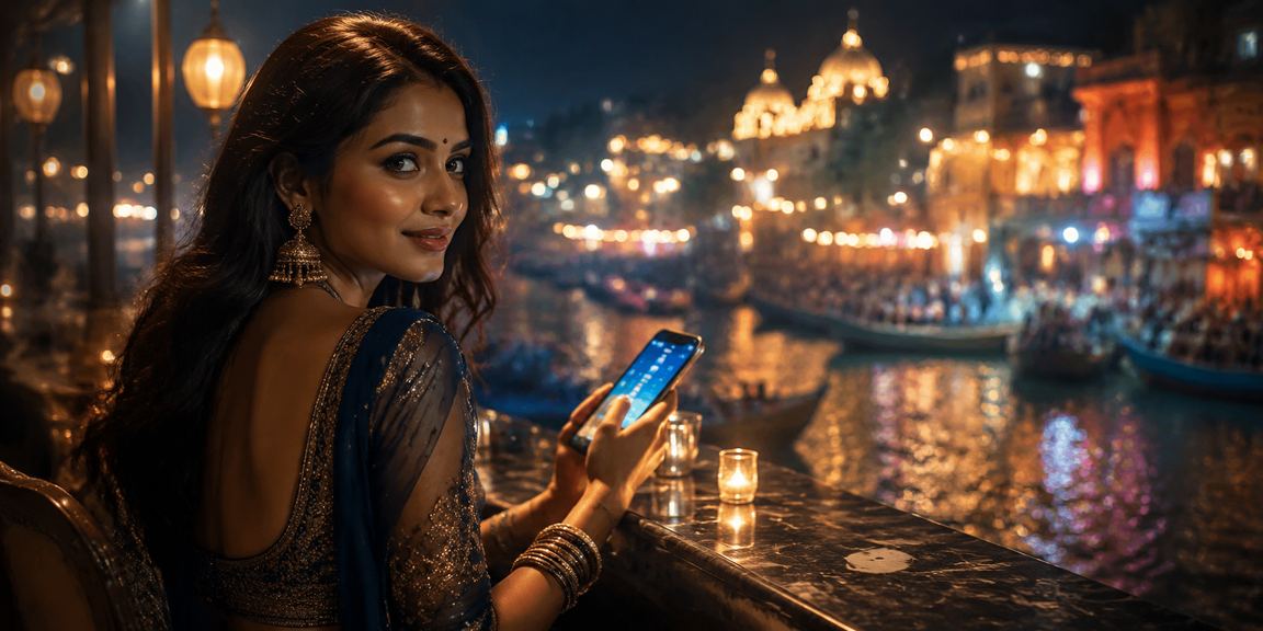 Indian user making mobile payments on 335512 platform via phone